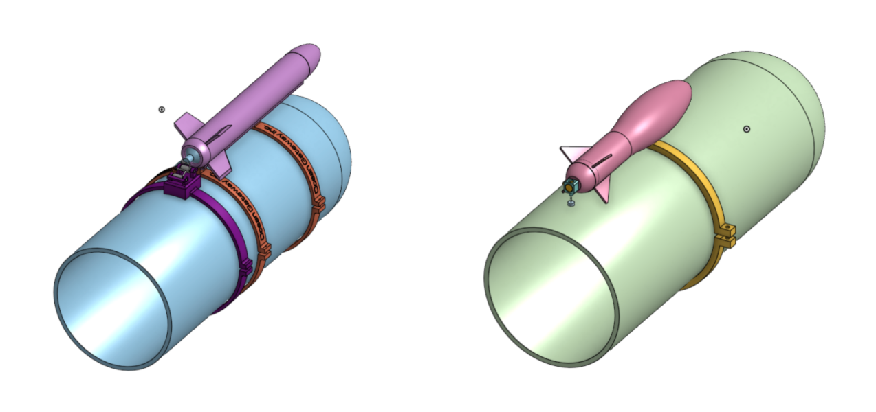 Two Onshape launch mechanism assemblies